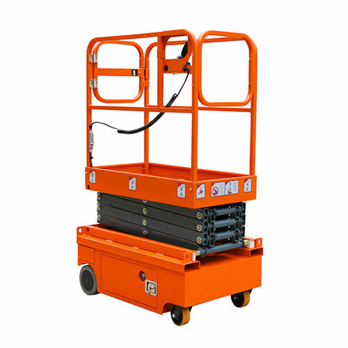 冠航牌迷你全電動剪叉式高空作業平臺一手貨源